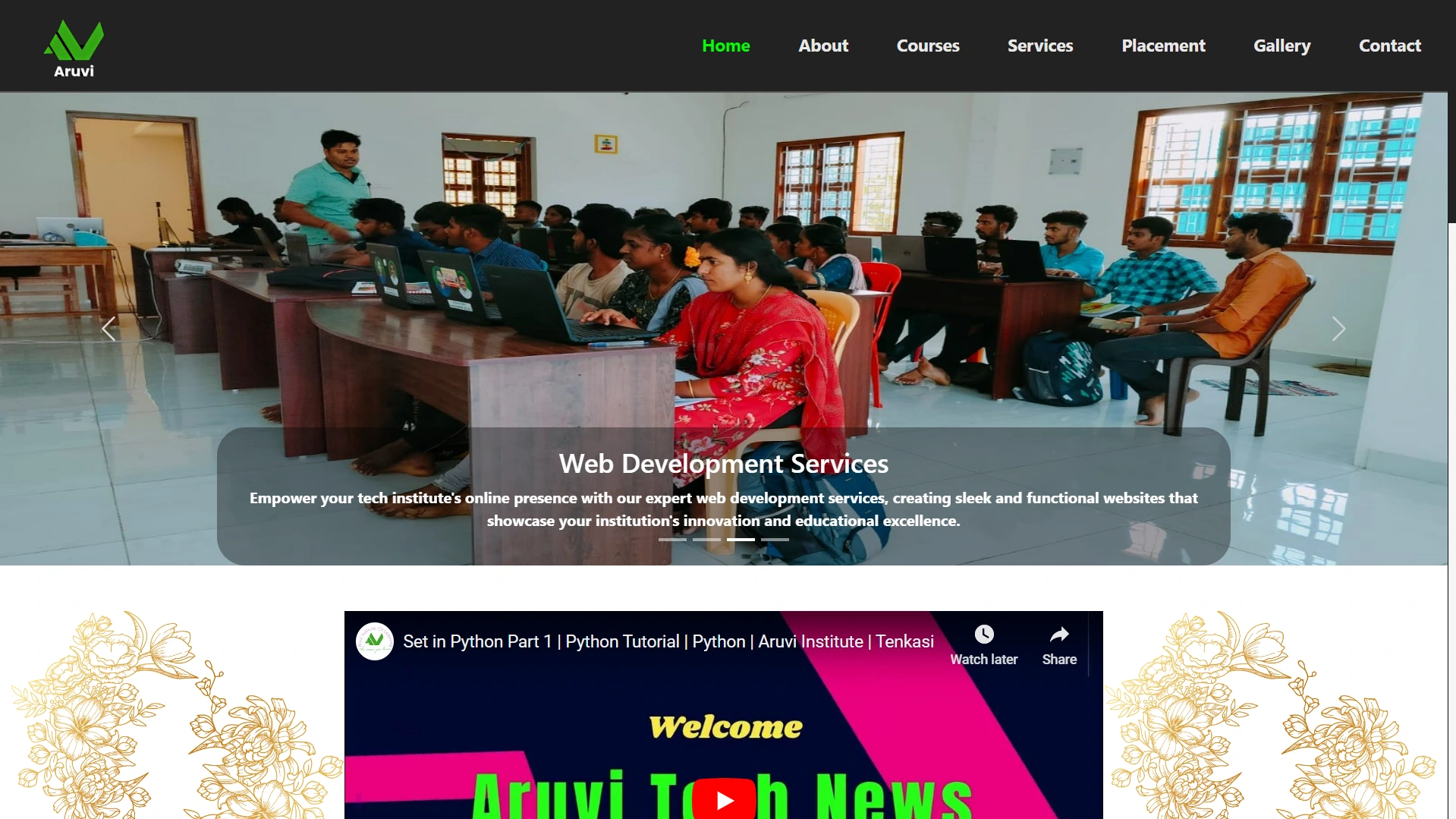 Aruvi Website